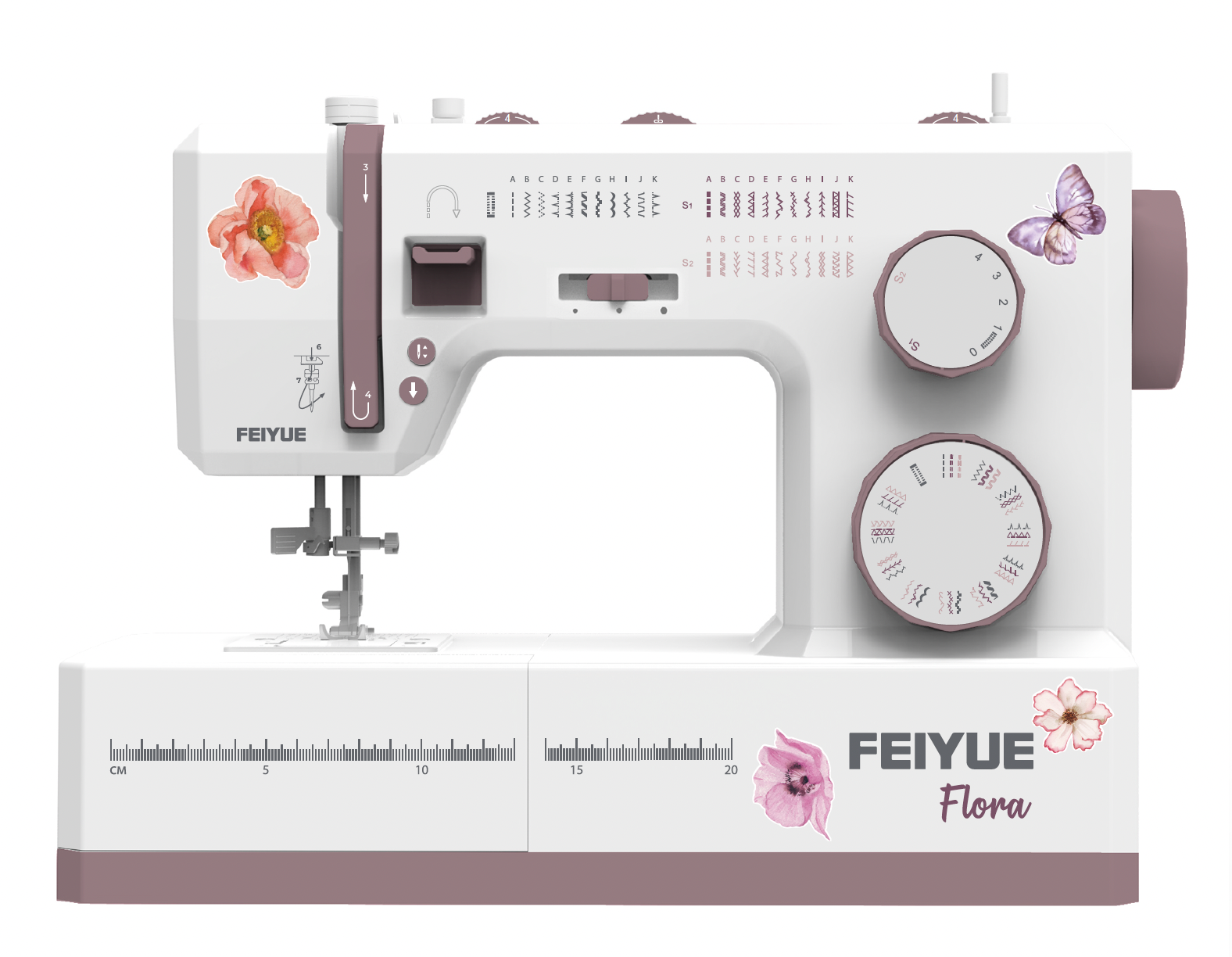 Flora Rosé – Nähmaschine für kreative Einsteiger