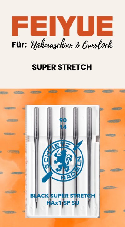 Feiyue Black Super Stretch-Nadeln – 5er Pack, 75 er Stärke