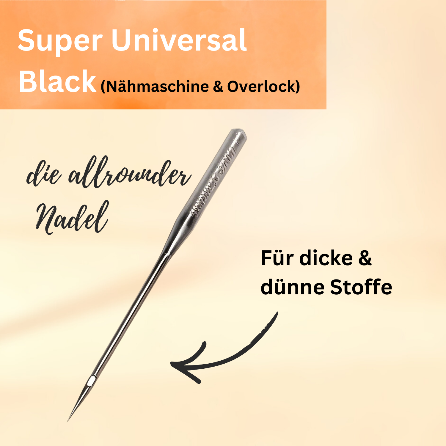 Feiyue Super Universal black-Nadeln – 5er Pack 80er Stärke