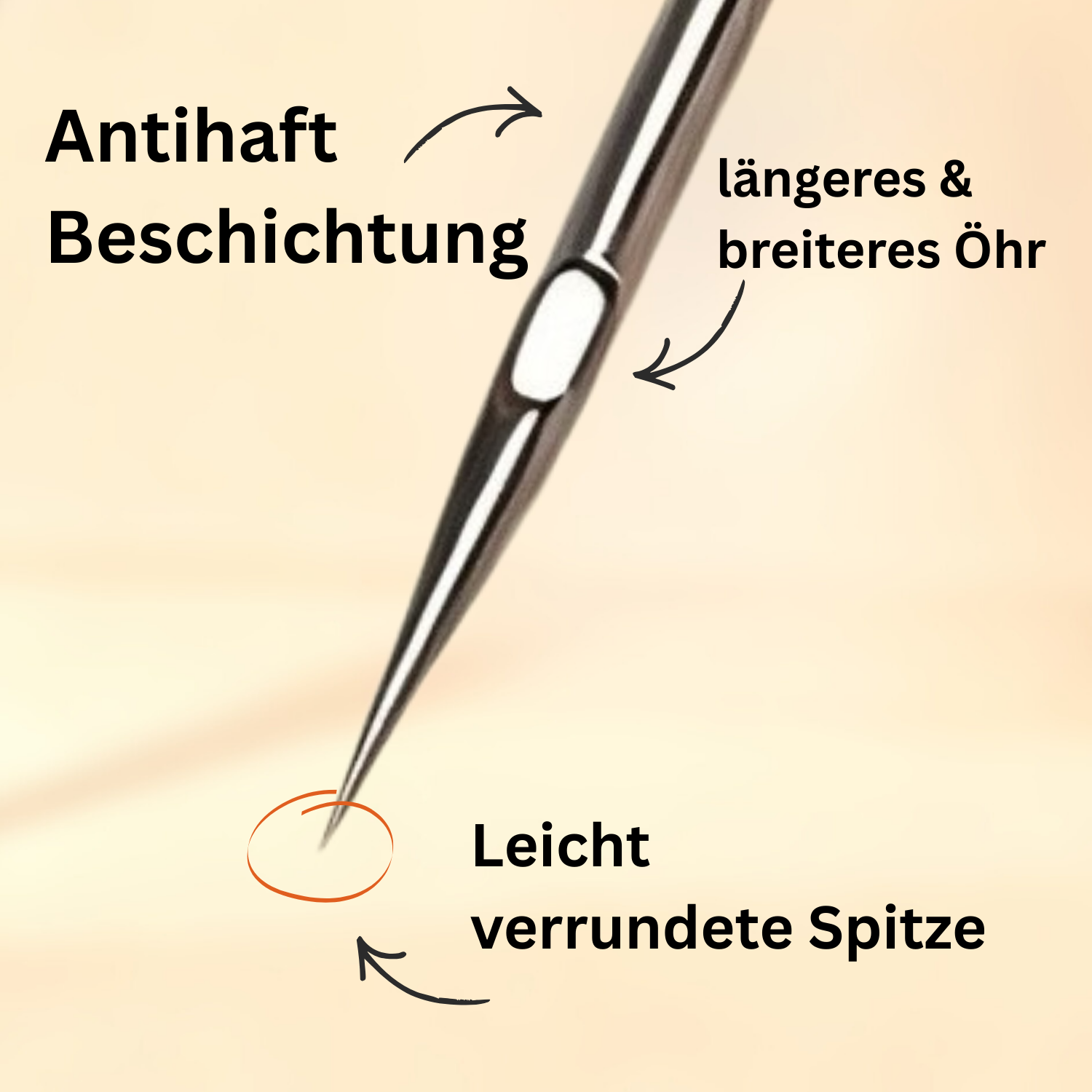 Feiyue Super Universal black-Nadeln – 5er Pack 80er Stärke