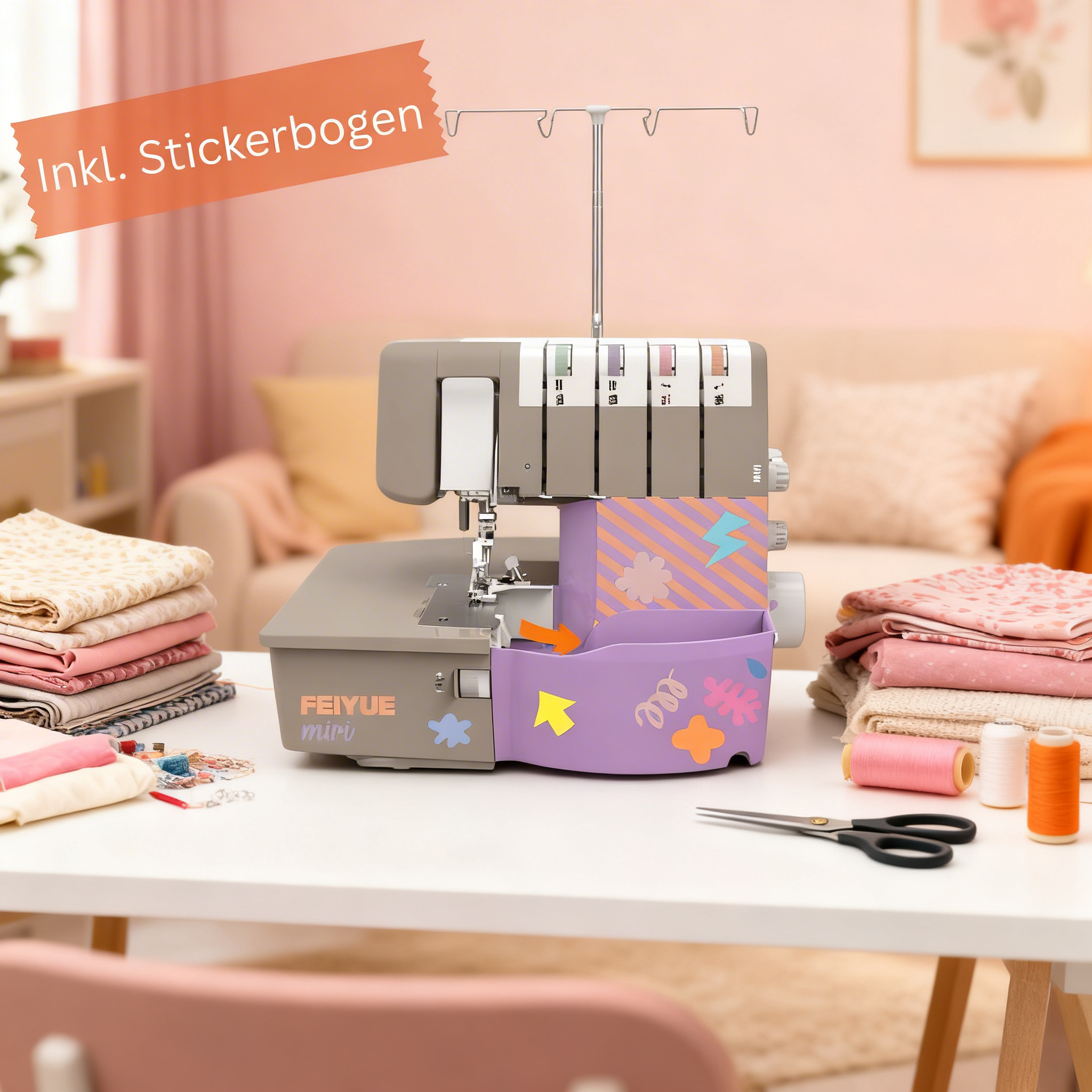 Miri – In Sekunden startklar – Fäden per Knopfdruck eingefädelt